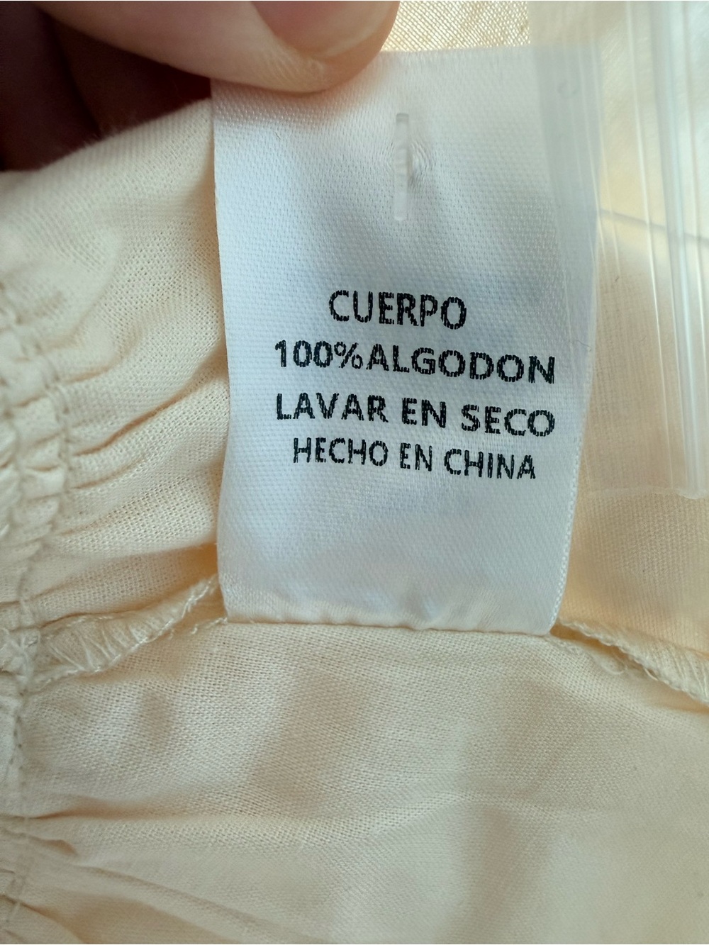 TCEC Cream Tiered Peplum Ruffle Blouse 100% Cotton Size Small - Picture 9 of 14